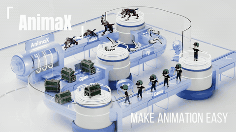 AnimaX: animating articulated 3D meshes from text &mdash; animated results
